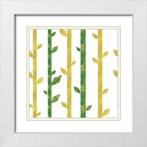 Siam White Modern Wood Framed Art Print with Double Matting by Lavoie, Tina