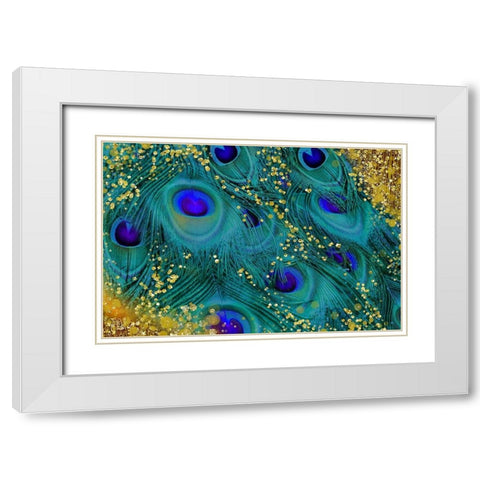 Buried Treasure IV White Modern Wood Framed Art Print with Double Matting by Lavoie, Tina