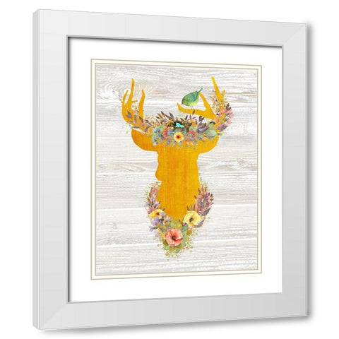 Queen Of The Forest White Modern Wood Framed Art Print with Double Matting by Lavoie, Tina