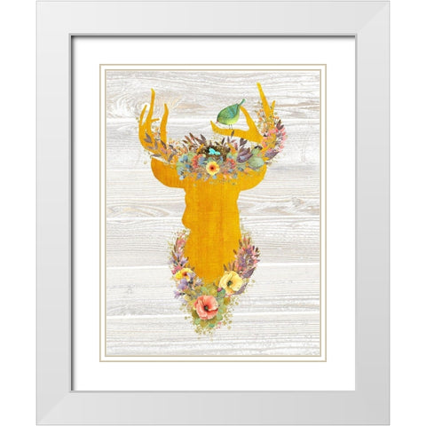Queen Of The Forest White Modern Wood Framed Art Print with Double Matting by Lavoie, Tina