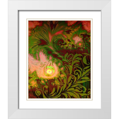 Tahitian Sunrise White Modern Wood Framed Art Print with Double Matting by Lavoie, Tina