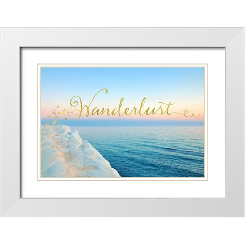 Wanderlust White Modern Wood Framed Art Print with Double Matting by Lavoie, Tina