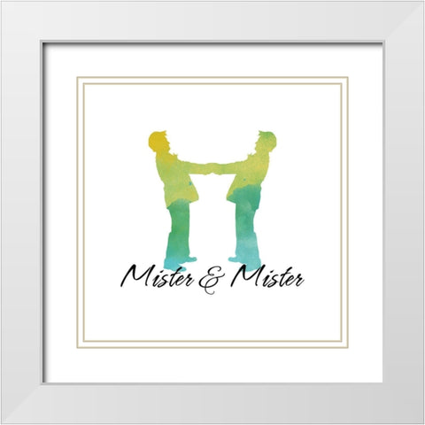 Mister And Mister White Modern Wood Framed Art Print with Double Matting by Lavoie, Tina