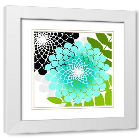 Rainforest White Modern Wood Framed Art Print with Double Matting by Lavoie, Tina