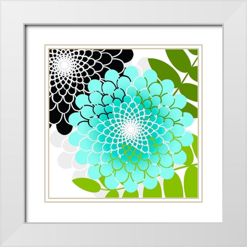 Rainforest White Modern Wood Framed Art Print with Double Matting by Lavoie, Tina