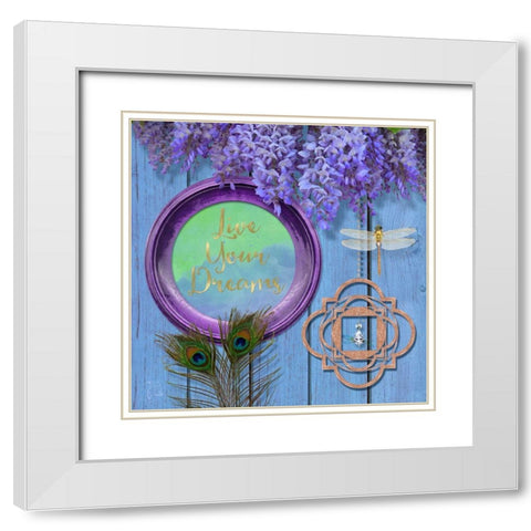 Summer Cottage White Modern Wood Framed Art Print with Double Matting by Lavoie, Tina