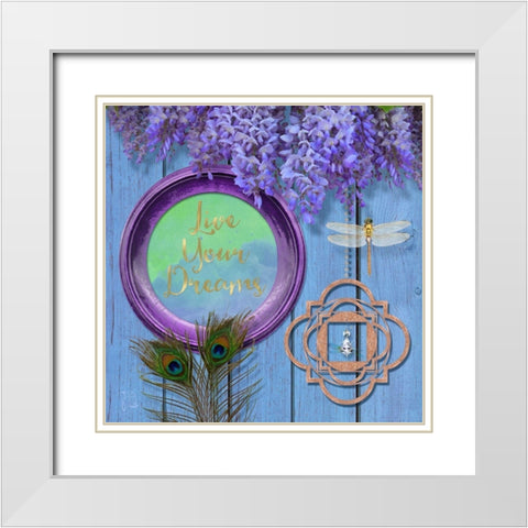 Summer Cottage White Modern Wood Framed Art Print with Double Matting by Lavoie, Tina