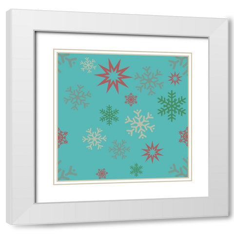 Beautiful Christmas X White Modern Wood Framed Art Print with Double Matting by Lavoie, Tina