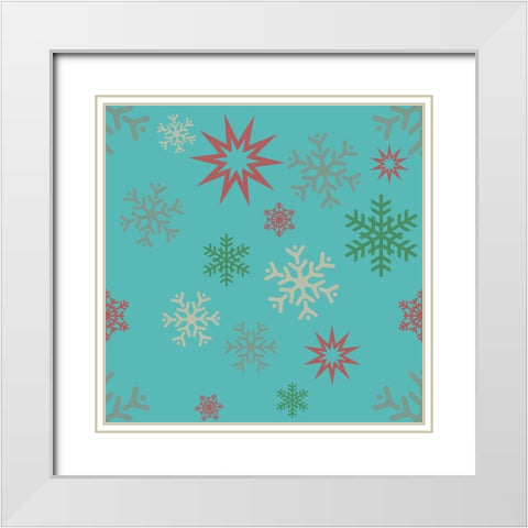 Beautiful Christmas X White Modern Wood Framed Art Print with Double Matting by Lavoie, Tina