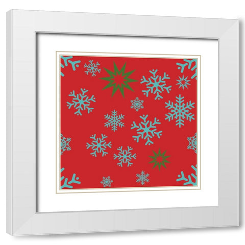 Beautiful Christmas XI White Modern Wood Framed Art Print with Double Matting by Lavoie, Tina