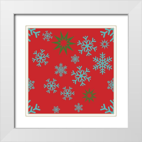 Beautiful Christmas XI White Modern Wood Framed Art Print with Double Matting by Lavoie, Tina
