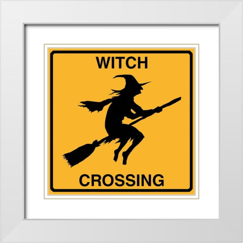Witch Crossing White Modern Wood Framed Art Print with Double Matting by Lavoie, Tina