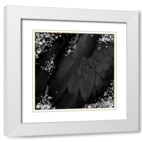 Mid-Summer Magik Noir Diamonds White Modern Wood Framed Art Print with Double Matting by Lavoie, Tina