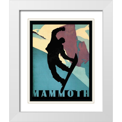 Mammoth Mountain Winter Sports II White Modern Wood Framed Art Print with Double Matting by Lavoie, Tina
