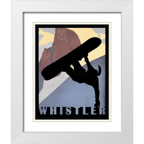 Whistler Mountain Winter Sports I White Modern Wood Framed Art Print with Double Matting by Lavoie, Tina