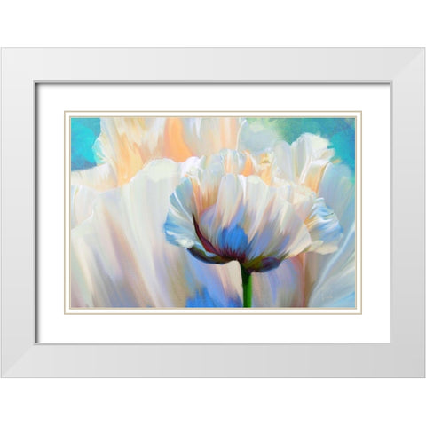 Coco In Love White Modern Wood Framed Art Print with Double Matting by Lavoie, Tina