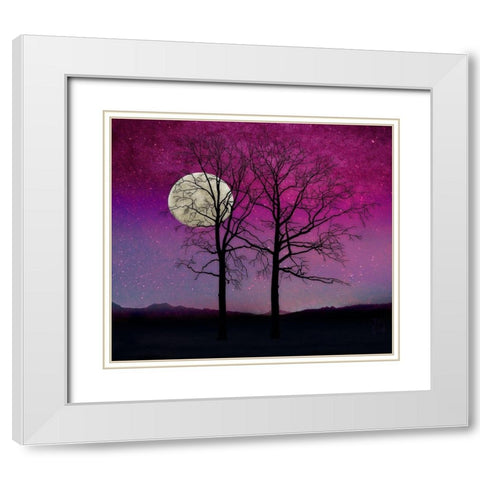 Solitude II White Modern Wood Framed Art Print with Double Matting by Lavoie, Tina