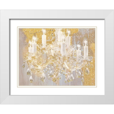 Treasured Cottage White Modern Wood Framed Art Print with Double Matting by Lavoie, Tina