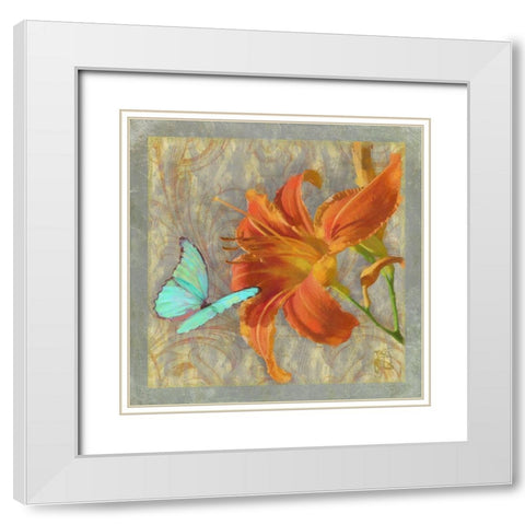 Afternoon In Tuscany II White Modern Wood Framed Art Print with Double Matting by Lavoie, Tina