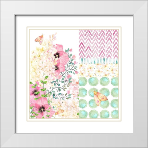 Lazy Summer Afternoon Medley II White Modern Wood Framed Art Print with Double Matting by Lavoie, Tina
