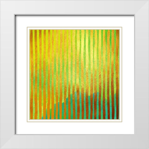 Bohemian Gold II White Modern Wood Framed Art Print with Double Matting by Lavoie, Tina