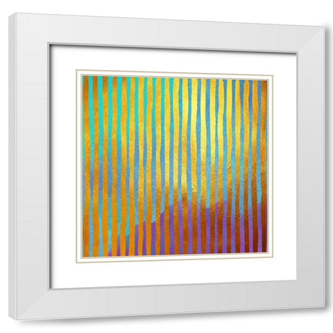 Bohemian Gold White Modern Wood Framed Art Print with Double Matting by Lavoie, Tina