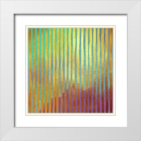 Bohemian Gold White Modern Wood Framed Art Print with Double Matting by Lavoie, Tina