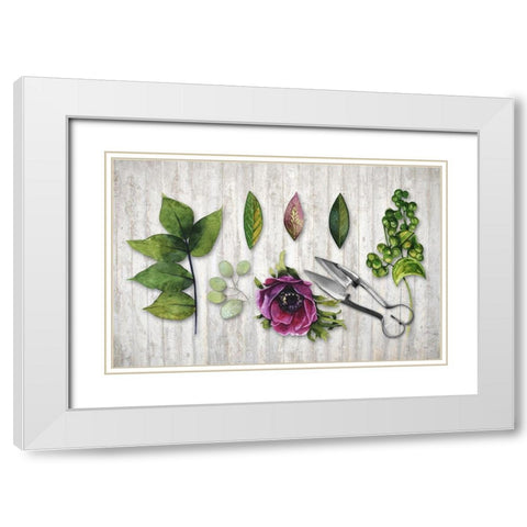 Botanica White Modern Wood Framed Art Print with Double Matting by Lavoie, Tina