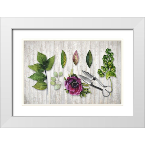 Botanica White Modern Wood Framed Art Print with Double Matting by Lavoie, Tina
