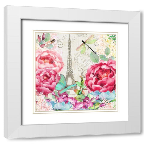 Le Printempsa Paris White Modern Wood Framed Art Print with Double Matting by Lavoie, Tina