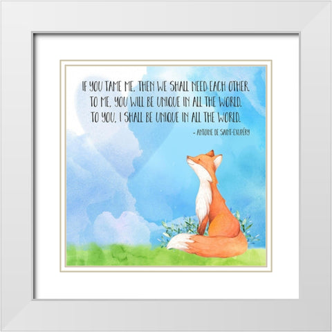 We Shall Need Each Other White Modern Wood Framed Art Print with Double Matting by Lavoie, Tina
