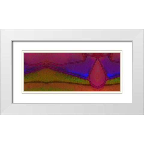 Compartmentalization White Modern Wood Framed Art Print with Double Matting by Lavoie, Tina