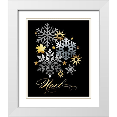 Park Avenue Noel semi-flat White Modern Wood Framed Art Print with Double Matting by Lavoie, Tina