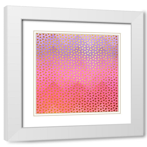 Geometry I White Modern Wood Framed Art Print with Double Matting by Lavoie, Tina
