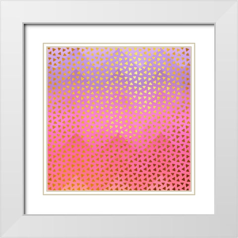 Geometry I White Modern Wood Framed Art Print with Double Matting by Lavoie, Tina