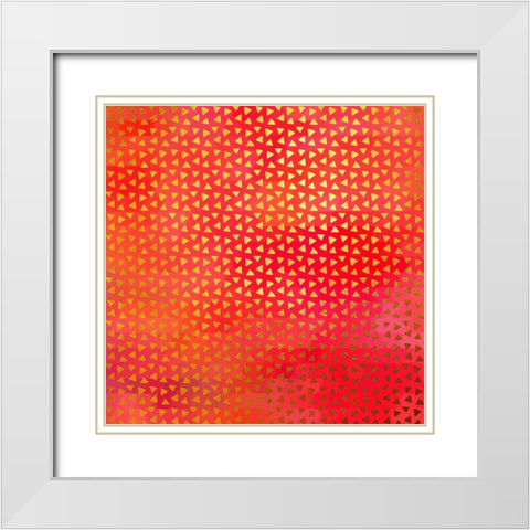 Geometry II White Modern Wood Framed Art Print with Double Matting by Lavoie, Tina