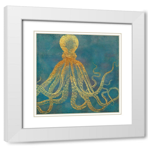Deep Sea Life Ii White Modern Wood Framed Art Print with Double Matting by Lavoie, Tina