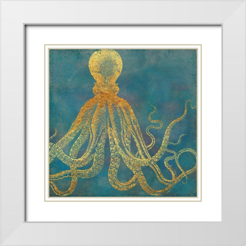 Deep Sea Life Ii White Modern Wood Framed Art Print with Double Matting by Lavoie, Tina