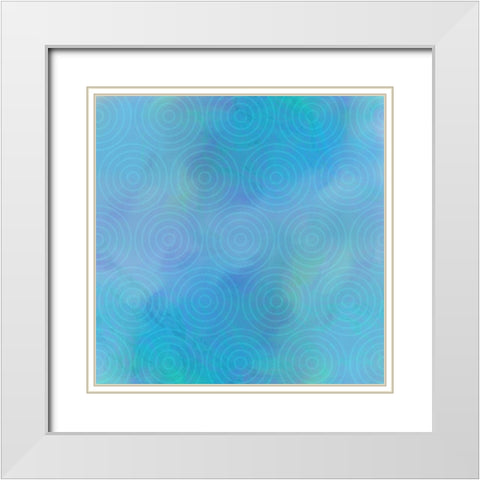 Ripples In The Water White Modern Wood Framed Art Print with Double Matting by Lavoie, Tina