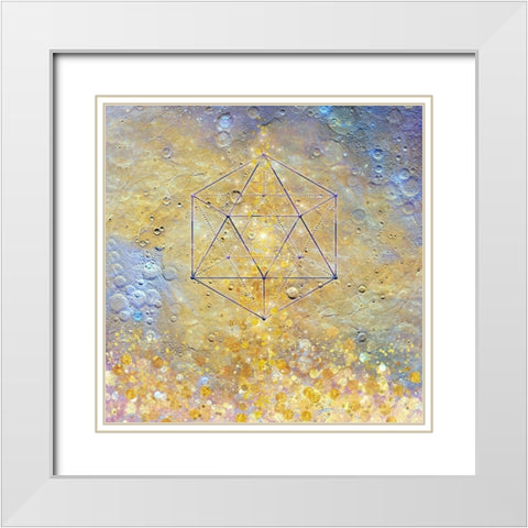 Karmic Evolution White Modern Wood Framed Art Print with Double Matting by Lavoie, Tina