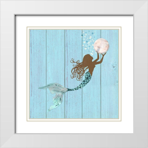 Gathering Pearls I White Modern Wood Framed Art Print with Double Matting by Lavoie, Tina