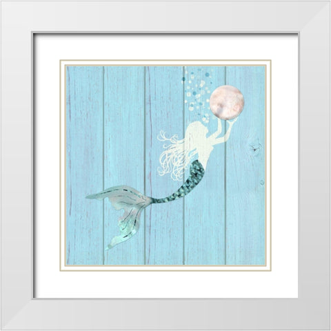 Gathering Pearls II White Modern Wood Framed Art Print with Double Matting by Lavoie, Tina