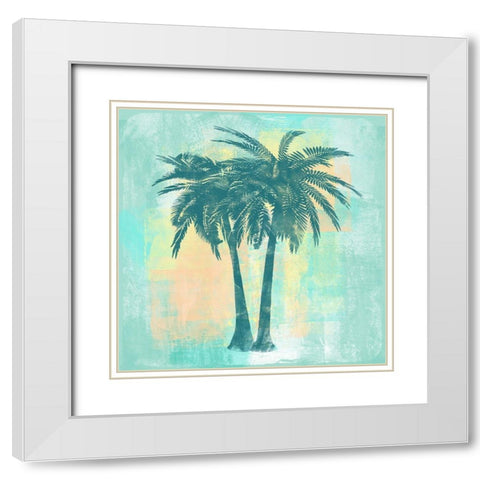 Tropicalifornia II White Modern Wood Framed Art Print with Double Matting by Lavoie, Tina