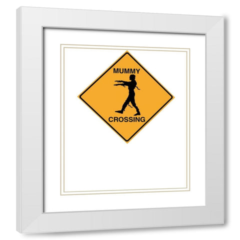 Mummy Crossing Tee White Modern Wood Framed Art Print with Double Matting by Lavoie, Tina