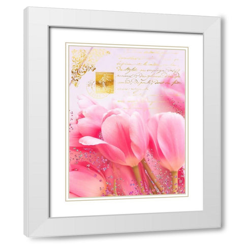 Wedding In Paris I White Modern Wood Framed Art Print with Double Matting by Lavoie, Tina