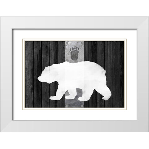 Oso Blanco Lodge White Modern Wood Framed Art Print with Double Matting by Lavoie, Tina