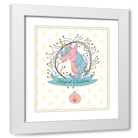 Magical Christmas White Modern Wood Framed Art Print with Double Matting by Lavoie, Tina