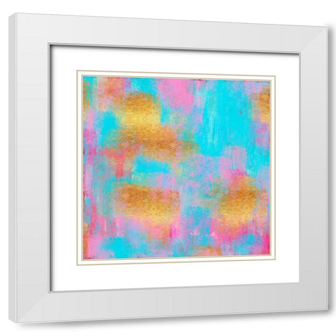 Invigorate White Modern Wood Framed Art Print with Double Matting by Lavoie, Tina