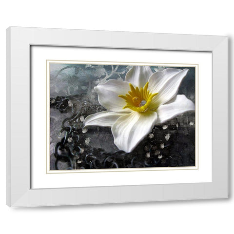 Frost Queen White Modern Wood Framed Art Print with Double Matting by Lavoie, Tina
