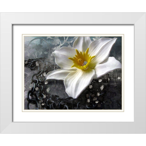 Frost Queen White Modern Wood Framed Art Print with Double Matting by Lavoie, Tina